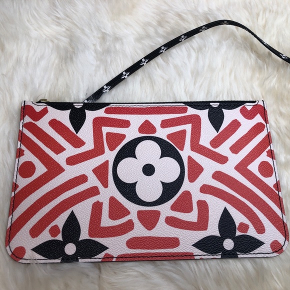 NEW Limited Edition Louis Vuitton Crafty Pochette Clutch Pouch Red Crane - Picture 2 of 9